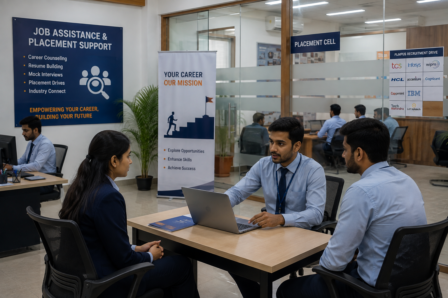Career counselling session for students